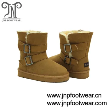 Fur lined winter youth boots for boys