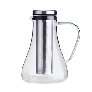 1500ml Cold Brew Tea Maker: Perfect for Homemade Cold Brew with Borosilicate Glass and Removable Stainless Steel Filter