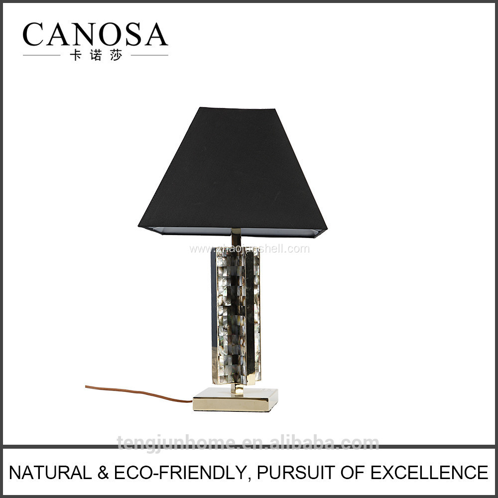 Canosa ECO-friendly black mother of pearl table lamps