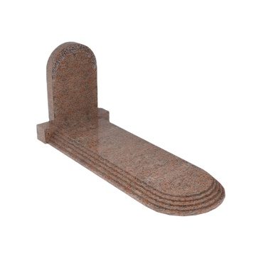 Samistone European Tombstone Red Granite Memorial Kerbs Ledger Supplier for Cemetery Customization