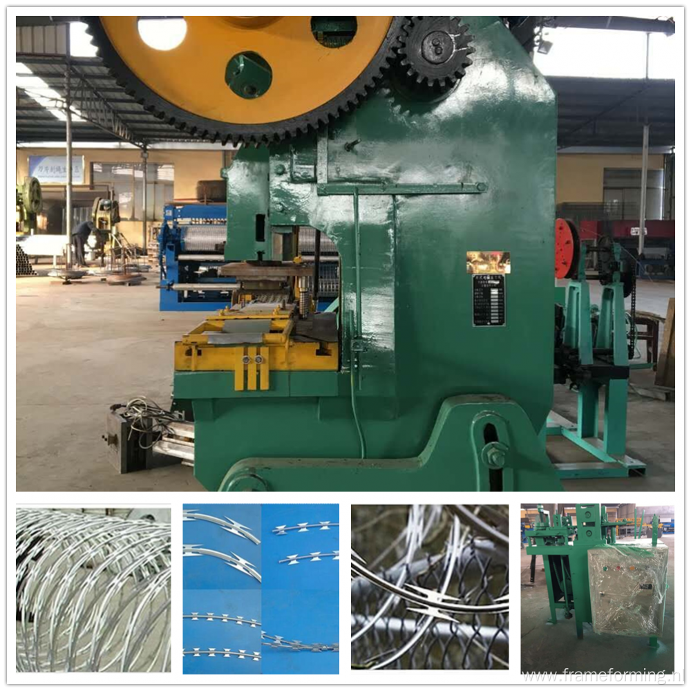 Double strands barbed wire mesh machine