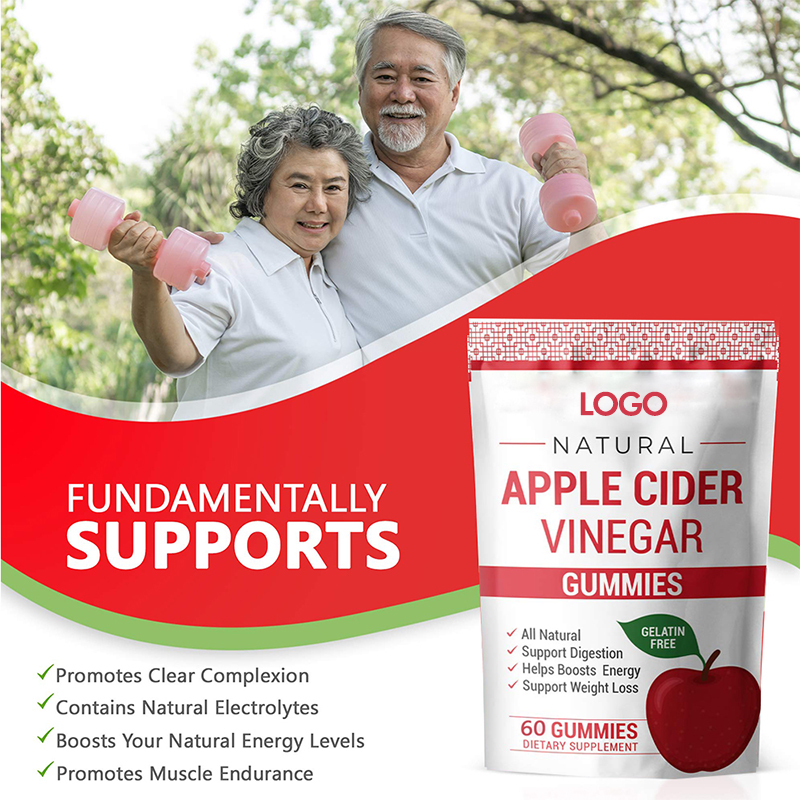 OEM/ODM Bulk Vegan Pure Weight Loss Organic Keto Apple Cider Vinegar Gummies With Multivitamin