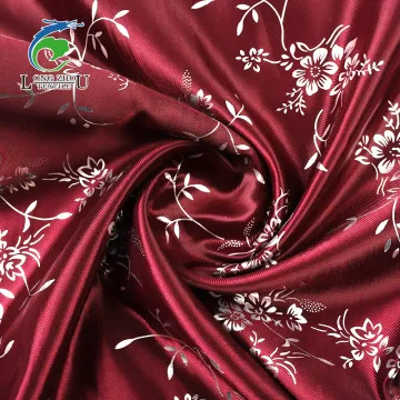 Twill Morocco Satin Pyrography fabric