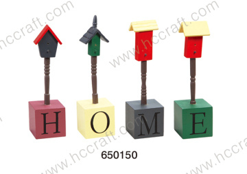 Lovely Wooden Desk Decoration with Words - Home
