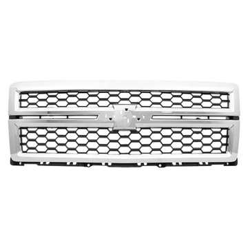 Black Mesh Grill Front Bumper Grille untuk 2014-2015 Chevrolet Silverado 1500 LS | LT | LTZ | W/T W/O RALLY PKG GM1200696 23259620