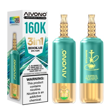 AIVONO 3In1 มอระกู่อิเล็กทรอนิกส์ Shisha Vape 160000 พัฟ