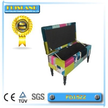 Patchwork Storage Bench End of Bed Bench