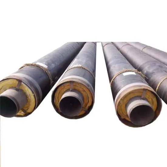 Steel insulation pipe with steel sheath