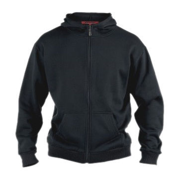 Sweatshirt, Made of 80% Cotton/20% Polyester, with Heavy Weight Zip Through Hooded