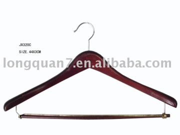 Wooden clothes hanger (JX-320C)