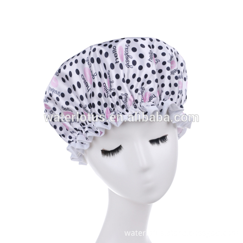 manufacture new design comfort sexy printed EVA waterproof shower cap