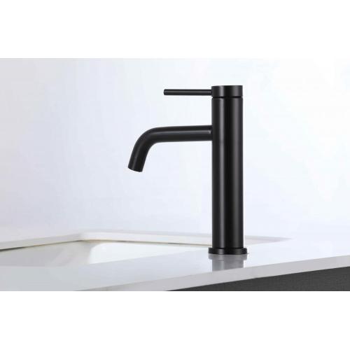 Matte black 304 stainless-steel single hole basin faucet