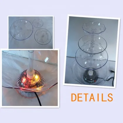 Electric Wine Fountain for Home Parties: A Durable Plastic Cocktail Fontaine with 1-Year Warranty