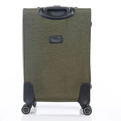 ô liu màu xanh lá cây vải nylon hành lý phổ túi bánh xe