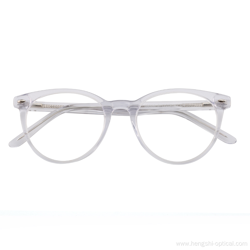 Luxury Brand Pink Sexy Top Light Yellow Acetate Glasses Frames