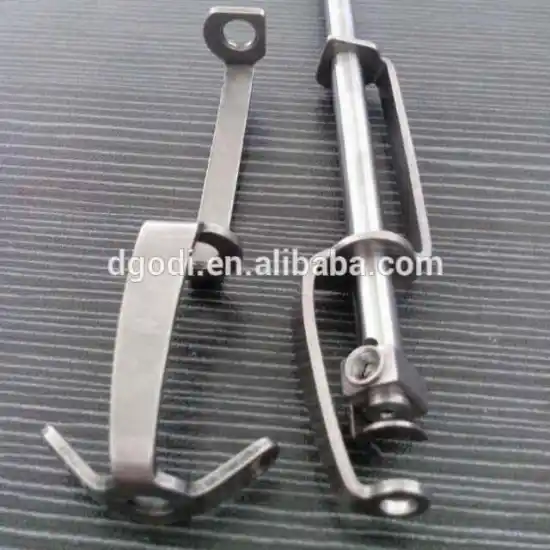 spare parts of flat knitting machine of stainless steel safety pin and stainless steel bracket
