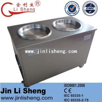 Double Fry Ice Pan Machine / Fried Ice Cream Machine