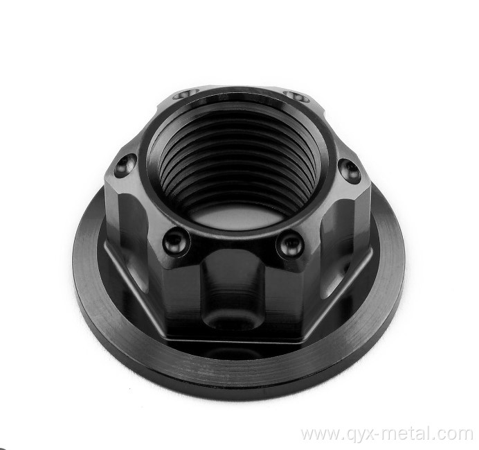 Titanium Alloy GR5 Flanged Axle Nut