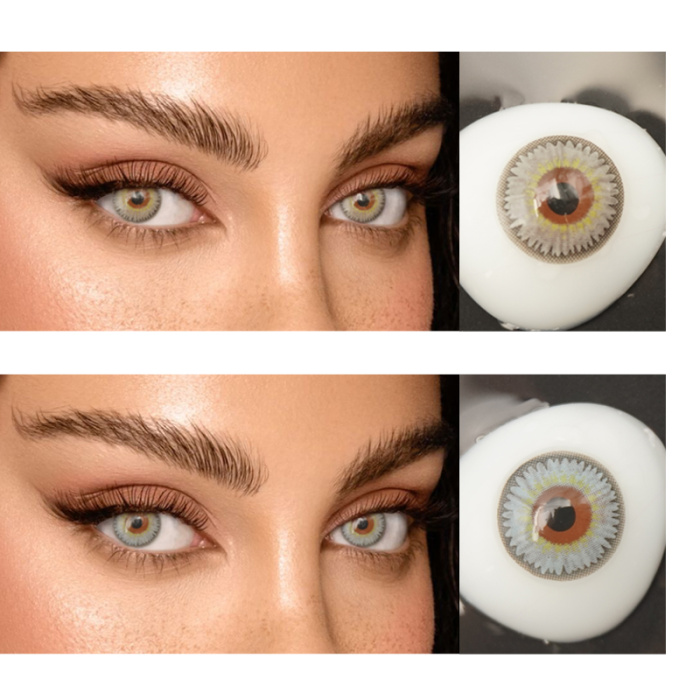 High-end fashion color contact lenses correct vision