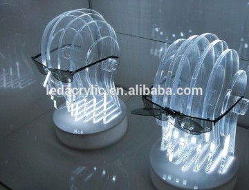 Lighted Acrylic Sunglasses Display Stand with LED