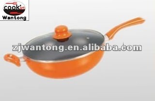 Aluminium Ceramic Non-stick kadai with s/s handle