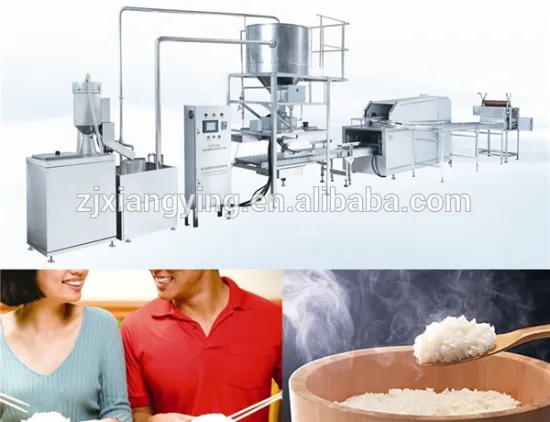 XYCF-150 Industrial kitchen equipment rice processing cooking packing line