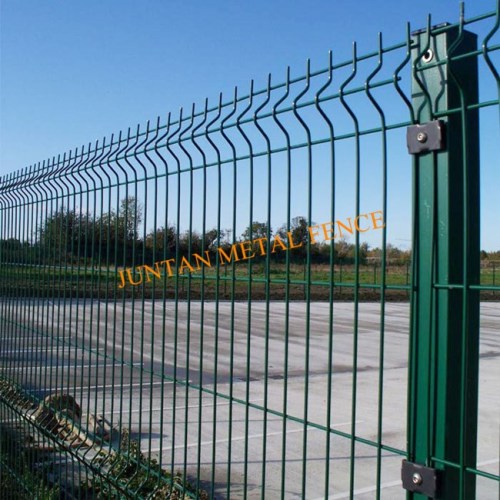 Fence a maglie di filo saldato in vinile verde