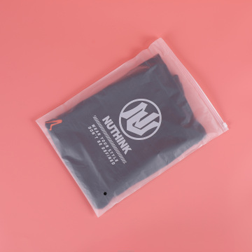 2023 Custom Frosted Plastic Zipper Bags - Transparent LDPE Clothing Packaging