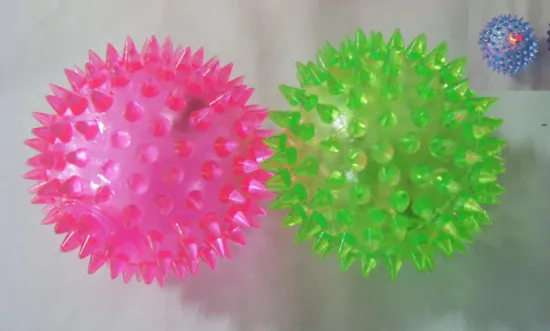 Light Up Flashing Spiky Balls 3 inches