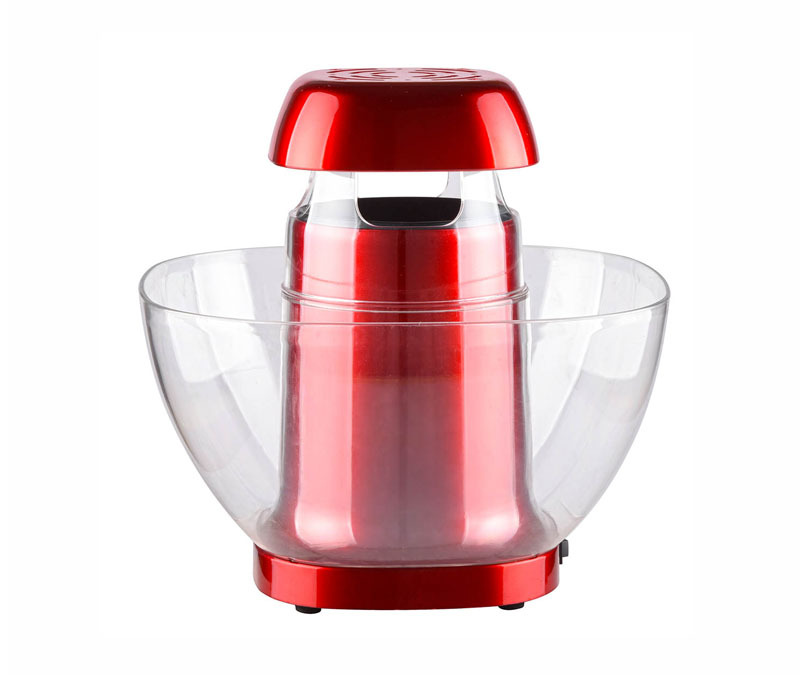 Hot air popcorn maker with bowl
