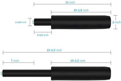 FengYi Black Gas Spring Stainless Steel Chair Cylinder