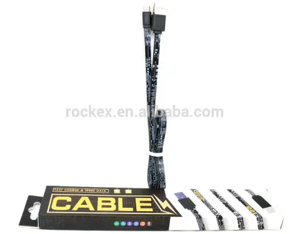 High quality 2.4A PCB board design micro usb cable flat usb cable for android mobile new noodle cable