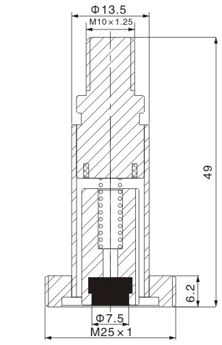 Dimension of BAPC213532039 Armature Assembly: