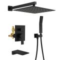 12inch Matte Black Shower System with Tub Spout