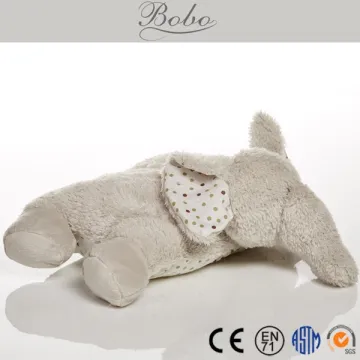 multi-functional Beige plush stuffed animals elephant cushion,plush elephant animals toys