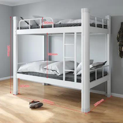 Student Dormitory Beds: Bunk Beds, Iron Frames, and Double Profiles