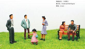 P30-6 outdoor 1:30 Architectural Scale Model People Painted