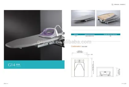 Jayna wall mounted folding ironing board for wardrobe