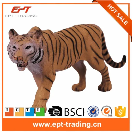 5.2inch plastic wild animals tiger model toys for sale