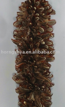 HS-3 natural ringneck pheasant plumage boa
