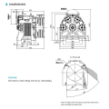 Gearless traction machine para sa pag -angat