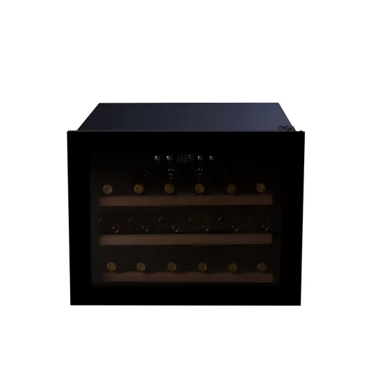 Full glass humidity controlled wine cellar refrigerator