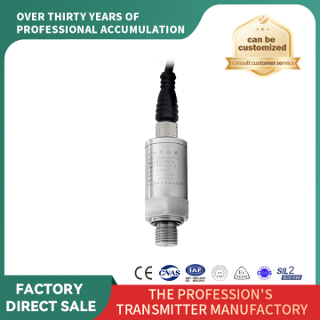 Straight plug type pressure transmitter