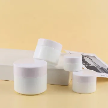 Popular 100Ml Cosmetic Jar White Porcelain Glass Jars