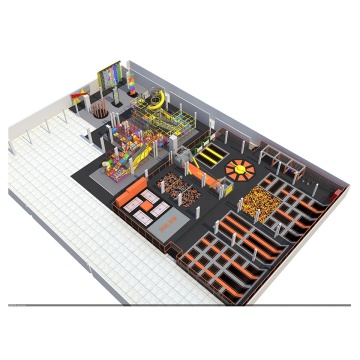 Free Design Ninja Course for Commercial Indoor Playground Trampoline Park Equipment