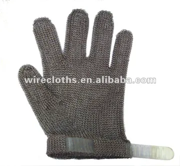 Rubber belt metal gloves