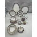 Household ceramic tableware sets