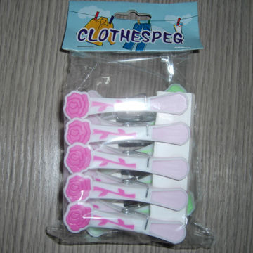 Clothes Peg, Made of PP and TPR Materials
