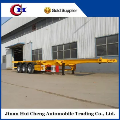 Factory sale 3 axle 40ft skeleton container trailer with FUWA axle