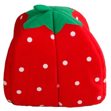 Soft Cute Strawberry Style Pets Dog Cat House